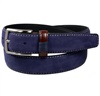 Ledergürtel in Marineblau