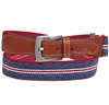 Elastischer Kinder Gürtel in Blau Jeans und Rot
