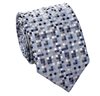 Blaue Krawatte mit geometrischem Design