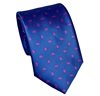 Krawatte Blau Royal Paisley Rosa