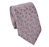 Krawatte in Grau mit rosa Paisley-Muster