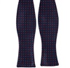 Corbata de Lazo Azul Marino con Lunares Rojos