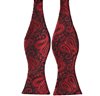 Schwarze Paisley-Rote Fliege