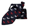 Corbata de Niño Azul Marino con Perritos