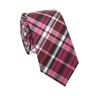 KRAWATTE SCHMAL KARIERT FUCHSIA