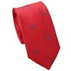 Rote Schmale Krawatte mit Rollern