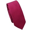 Schmale Seidenkrawatte in Magenta mit Brokat