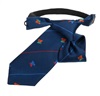 Kinderkrawatte Marineblau mit Hündchen