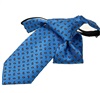 Kinderkrawatte in Hellblau mit Orangem Cashmere