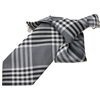 Corbata Niño Cuadros Escocés Gris y Negro