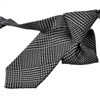 Corbata Niño Príncipe de Gales Gris y Negro