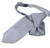 Corbata Niño Rayas Azul Marino y Blanco