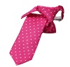 Kinderkrawatte in Rosa Fuchsia mit Weißen Punkten