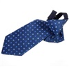 Jungen Seidenkrawatte in Marineblau mit Quadraten