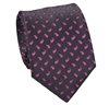 Schwarze und Rosa Paisley Krawatte