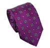 Krawatte aus Seide in Magenta mit Florenz-Design