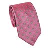 Krawatte aus Seide in Rosa mit Florentiner Design in Grün