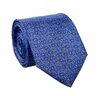 Krawatte Schmal Marineblau mit weißen Punkten