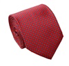 Krawatte und Einstecktuch mit Rot-Blauem Seidenmuster