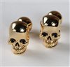 Goldene Totenkopf Manschettenknöpfe