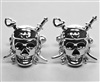 Piraten Totenkopf Manschettenknöpfe