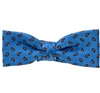 Babyblaue Fliege mit orangefarbenem Kaschmir