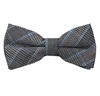 Schleife mit Prinz-von-Wales-Karo in Schwarz und Blau