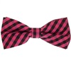 Fliege Vichy-Karo in Fuchsia und Schwarz