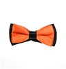 Kinder Fliege Schwarz und Orange im Bicolor-Stil
