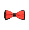 Kinder Fliege Schwarz-Rot im Bicolor-Design