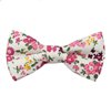 Kinder Fliege Creme Blumen
