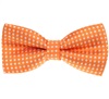 Kinder Fliege Orange mit Punkten