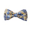 Kinder Seiden Fliege Gelb Paisley und Blumen
