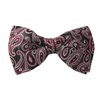 Grüne Fliege mit Paisley-Muster in Magenta