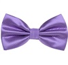 Lila Satin Fliege und Einstecktuch