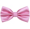 Fliege und Einstecktuch aus Rosa Satin