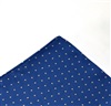 Blauer Einstecktuch mit Weißen Punkten