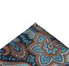 Taschentuch in Blau und Ocker mit Paisleymuster