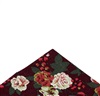 Bordeaux Taschentuch mit Blumen