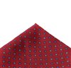 Rote Einstecktuch mit Blauen Blumen