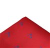 Rotes Einstecktuch mit Rollern