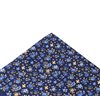 Pañuelo Bolsillo Seda Azul con Flores