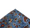 Seidentaschentuch Blau Blumen und Paisley