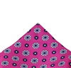 Seidentaschentuch in Fuchsia mit Blumen