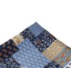 Seidentaschentuch Patchwork Königsblau