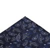 Marineblauer Paisley Einstecktuch in Hellblau