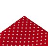 Rotes Einstecktuch mit Punkten