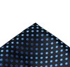 Seidentaschentuch Schwarz mit Blauen Punkten