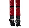 Rote Hosenträger mit weißen Punkten
