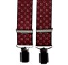 Elastische Hosenträger Bordeaux Muster